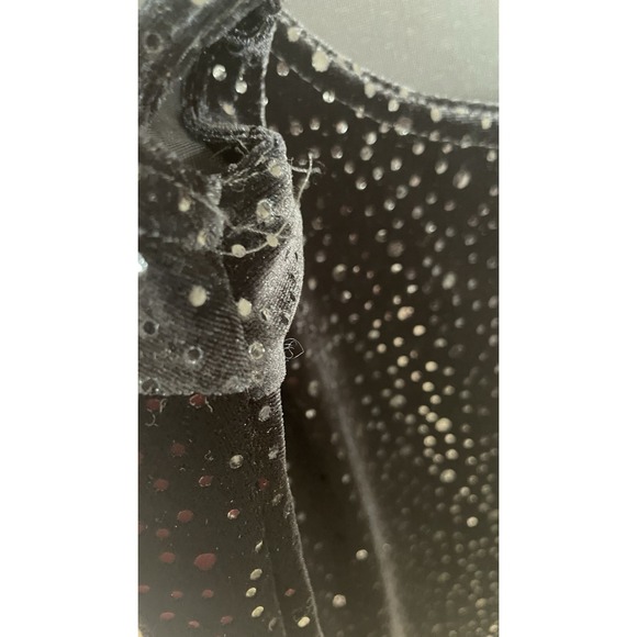 Vintage Helene Blake Womens Velvet Maxi Dress Size M Black Witchy Y2K Whimsigoth - Picture 7 of 11